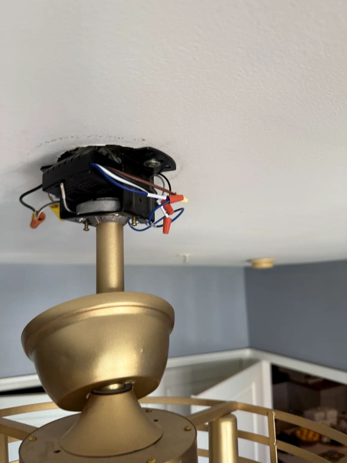 Ceiling fan installation