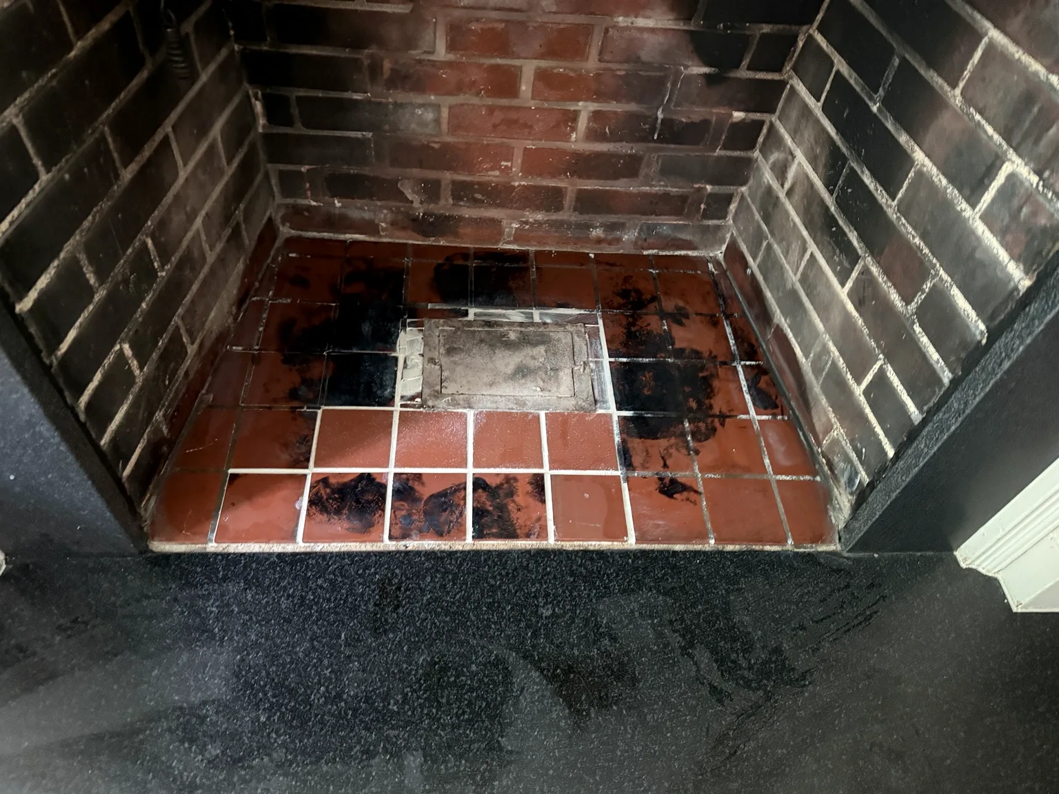 Fireplace restoration work